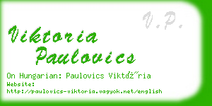 viktoria paulovics business card